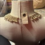 Anthropologie  Gold Pearl Statement Necklace Photo 1