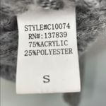 Debut  Chunky knit cowl neck gray relaxed fit sweater size Small Photo 6