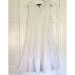 Ellen Tracy NWOT white tiered midi dress size small Photo 2