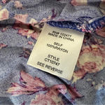 Nsr  women's v-neck purple blouse with tie size small Photo 3