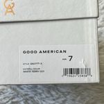 Good American NEW Women’s Cinderella wedge Sandals in white size 7 Photo 3