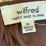 Wilfred Aritzia Brown buttery soft short pleated flowy dress size medium Photo 4