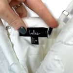 Lulus NWOT Mindful Muse White Woven Floral Burnout Skater Mini Dress Medium Photo 5