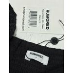 Rumored‎ Napa Valley Mini Dress SMALL Black Lace Smocked Quiet Luxury Fairy NWT Photo 2