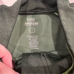 Good American  heathered forest tonal double life crop top Photo 5