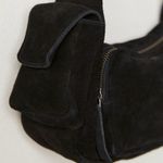 Free People NWT Siren Suede Shoulder Bag in Black Photo 3