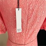 NSR‎ Puff Sleeve Lace Midi Dress, Size Medium, 6/8, Pink, NWT Pink Photo 7