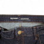 Old Navy  Rockstar Mid Rise Skinny Jeans Dark Wash Denim Women 12 Photo 2