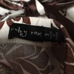 Ruby Rox Juniors/Women’s  Strapless Dress Stretchy Soft Comfy Brown White Size 3 Photo 4