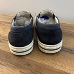 Birkenstock Oswego Canvas Suede Slip On Sneaker Shoe Dark Blue Photo 7