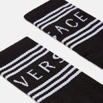 Versace  Logo Socks in Black & White, Size S New w/Tag Photo 0