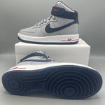 Nike Air Force 1 Hi QS Shoes "Patriots" Wolf Gray Navy / Size 7 Photo 12