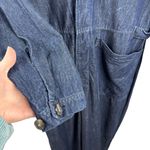 Lucky Brand Surplus Jumpsuit denim coveralls boiler suit dark wash straight SZ L Photo 4