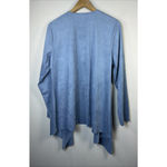 Soft Surroundings womens large Ultra Soft Cardigan Faux Suede Wrap drape jacket Photo 6
