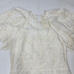 Tularosa  Kassie Mini Dress in White Lace Small Photo 4