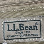 LL Bean Tan Corduroy and Lather Backpack Purse Photo 12