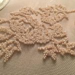 RARE RENFREW SCOTLAND BEADED PEARL SHIMMER SHEER TOP Size undefined Photo 2