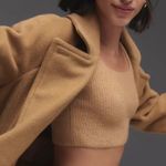 Everlane  The Cozy-Stretch Knit Crop Tank - Camel L Photo 4