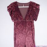 Free People NEW Free‎ People Rosaline velvet floral print Jumpsuit, S Photo 8