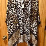 Chico's  Leopard Fusion Ruana Kimono NWT Photo 0