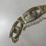 Chico's Gold Mesh Chain Link Belt Womens Interlocking 42" Length Photo 2
