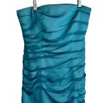 Kay Unger Strapless Ruched Column Dress Size 6 — Y2K Whimsy Meets‎ Modern Grace Blue Photo 15