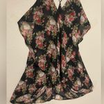 Poetry Semi Sheer Strappy Layered Asymmetrical Floral Mini Summer Dress Photo 3