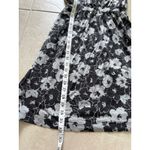 Ann Taylor Vintage Loft Dress Womens SP Black Floral Mini Babydoll Y2K Preppy Photo 6