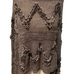 Pretty Angel  gray purple poncho with fringe one size Photo 0