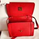 MCM  Authentic Red Leather Shoulder crossbody Bag – Made in Korea Photo 5