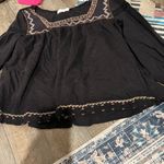 Bohme BÖHME Black Embroidered Lenah Blouse! Boho Size S Photo 8
