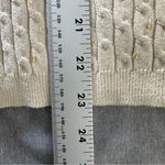 Pendleton Vintage  Women’s Silk Cashmere Blend Sequin Beige Cardigan Size M Photo 4