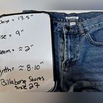 Billabong  Size 27 Drift Away Cutoff Shorts Photo 8