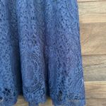 ASOS NWT  Design Lace Midi Dress with Lace Up Back in Blue Photo 3