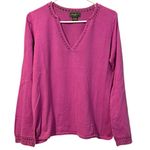 Eddie Bauer  Crochet‎ Neck & Sleeve Long Sleeve Women’s Size Medium Cabincore Photo 0