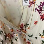 Lost + Wander NWT Regina Floral Wrap Minidress Creme Multi Size Large L EUC D212 Photo 7
