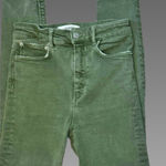 ZARA  gray/army green skinny jeans sz 24 Photo 0