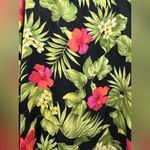 Ralph Lauren Vintage Silk Floral Tropical Maxi Skirt Silk Size 12 Photo 2