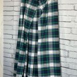 Vintage 1950s Jonathan Logan White & Green Plaid Maxi Skirt 6 CottageCore Preppy Photo 8