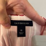 Lands' End  Striped‎ Red Sleeveless Dress size 16 Photo 6