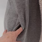 Tommy Hilfiger Sleeveless Vest Womens Gray Sherpa Pockets Open Cozy Layer Size S Photo 2