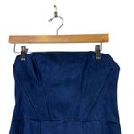 superdown  Candice Bustier Strapless Mini Dress Size M Navy Blue Bodycon Cocktail Photo 2