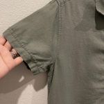 Rails  Rocky Lace Up Shirt Olive Green Mini Dress Photo 4