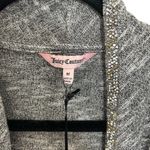 Juicy Couture NWT  Embellished Cascade Open Cardigan in Grey Size M Photo 2