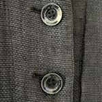 Habitat  Navy Linen Blend Textured Button Front Coat Lagenlook Jacket Large Photo 10