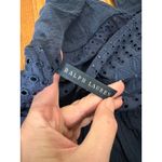 Ralph Lauren  Navy Blue Eyelet Halter Coverup Women Size Medium Photo 5
