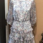 1. State  paisley ruffled short dress Photo 1