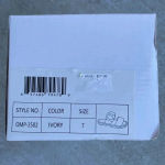 Olivia Miller  Off White Beige Ivory Buckle Two Strap Slipper Sandals Size 7 NEW Photo 5