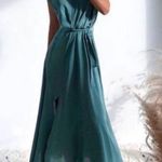 ZARA Green Belted Wrap Casual Maxi Dress Photo 1