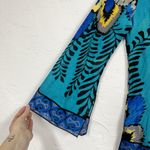 Hale Bob  Cabana Cover Up Tunic Beaded Size S Flare Sleeves Cotton/Silk Photo 3